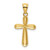 Image of 14K Yellow Gold Polished Cross Pendant K6228