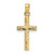 Image of 14K Yellow Gold Polished Cross Pendant K8375