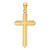 Image of 14K Yellow Gold Polished Cross Pendant K9825