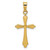 Image of 14K Yellow Gold Polished Cross Pendant XR1481
