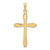 Image of 14K Yellow Gold Polished Cross Pendant XR1572