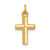 Image of 14K Yellow Gold Polished Cross Pendant XR1580
