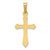 Image of 14K Yellow Gold Polished Cross Pendant XR1610