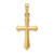 Image of 14K Yellow Gold Polished Cross Pendant XR1610