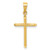 Image of 14K Yellow Gold Polished Cross Pendant XR1924