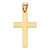 Image of 14K Yellow Gold Polished Cross Pendant XR565