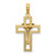 Image of 14K Yellow Gold Polished Cross w/ Communion Cup Pendant Image of 14K Yellow Gold Polished Cross w/ Communion Cup Pendant