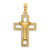 Image of 14K Yellow Gold Polished Cross w/ Communion Cup Pendant