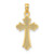 Image of 14K Yellow Gold Polished Cross w/ Heart Pendant K8391