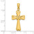 Image of 14K Yellow Gold Polished Cross w/ X & Heart Pendant