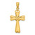 Image of 14K Yellow Gold Polished Cross w/ X & Heart Pendant