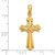 Image of 14K Yellow Gold Polished Cross w/ X Center Pendant