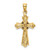 Image of 14K Yellow Gold Polished Cross w/ X Center Pendant