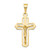 Image of 14K Yellow Gold Polished Crucifix Pendant C2767 Image of 14K Yellow Gold Polished Crucifix Pendant C2767