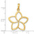 Image of 14K Yellow Gold Polished Cut Out Flower Pendant