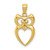 Image of 14K Yellow Gold Polished Cut-Out Owl Pendant