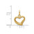Image of 14k Yellow Gold Polished Cut-out Puffed Heart Pendant YC1388