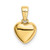 Image of 14K Yellow Gold Polished CZ Heart Pendant