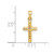 Image of 14K Yellow Gold Polished Diamond-cut Reversible Puffed Cross Pendant XR1878 Image of 14K Yellow Gold Polished Diamond-cut Reversible Puffed Cross Pendant XR1878