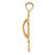 Image of 14K Yellow Gold Polished Dolphin Flip-Flop Pendant