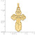 Image of 14K Yellow Gold Polished Eastern Orthodox Solid Cross Pendant