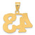Image of 14K Yellow Gold Polished Etched Number 43 Pendant