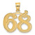 Image of 14K Yellow Gold Polished Etched Number 68 Pendant