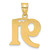 Image of 14K Yellow Gold Polished Etched Number 91 Pendant