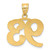 Image of 14K Yellow Gold Polished Etched Number 93 Pendant