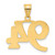 Image of 14K Yellow Gold Polished Etched Number 94 Pendant
