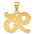 Image of 14K Yellow Gold Polished Etched Number 95 Pendant