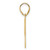 Image of 14K Yellow Gold Polished Etched Number 97 Pendant