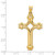 Image of 14K Yellow Gold Polished Fancy Cross Pendant XR1583