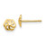 Image of 6mm 14K Yellow Gold Polished Flower Stud Post Earrings