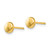 Image of 5mm 14K Yellow Gold Polished Half Ball Stud Post Earrings YE314