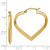 Image of 28mm 14K Yellow Gold Polished Heart Hoop Earrings