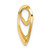 Image of 14K Yellow Gold Polished Heart Slide Pendant K3977