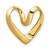 Image of 14K Yellow Gold Polished Heart Slide Pendant K3977