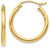 Image of 20mm 14K Yellow Gold Polished Hoop Earrings 43W