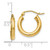 Image of 17mm 14K Yellow Gold Polished Hoop Earrings 84H