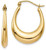 Image of 13mm 14K Yellow Gold Polished Hoop Earrings T896