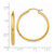 Image of 30mm 14K Yellow Gold Polished Hoop Earrings TA234