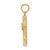 Image of 14K Yellow Gold Polished Infinity Circles Cross Pendant
