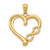 Image of 14K Yellow Gold Polished Infinity Heart Pendant