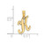 Image of 14K Yellow Gold Polished K Script Initial Pendant