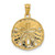 Image of 14K Yellow Gold Polished Large Sand Dollar Pendant