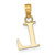 Image of 14K Yellow Gold Polished Letter L Initial Pendant K6423L