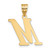 Image of 14K Yellow Gold Polished Letter M Initial Pendant