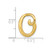 Image of 14K Yellow Gold Polished Letter O Initial Slide Pendant