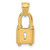 Image of 14K Yellow Gold Polished Lock Pendant